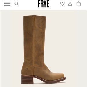 Frye Boots Campus Brown Mid Calf